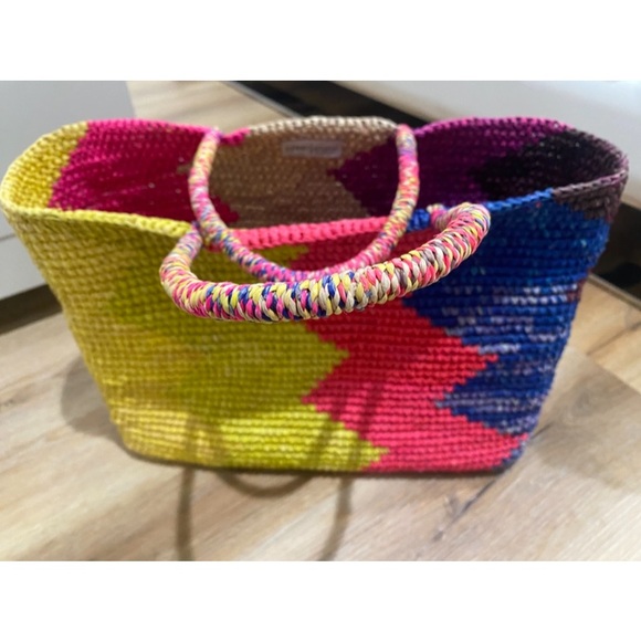 Sensi Studio Handbags - Sensi Studios Colorful Woven Tote Bag
